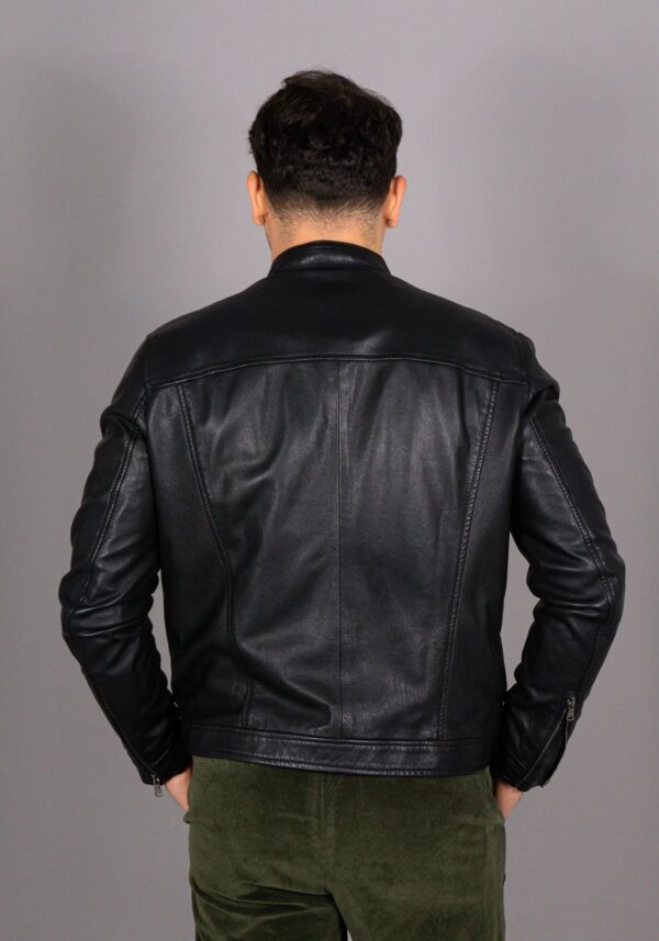 Giacca biker non imbottita nera