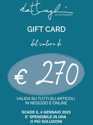 Gift card valore €270