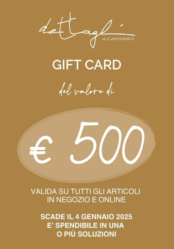 Gift card valore €500