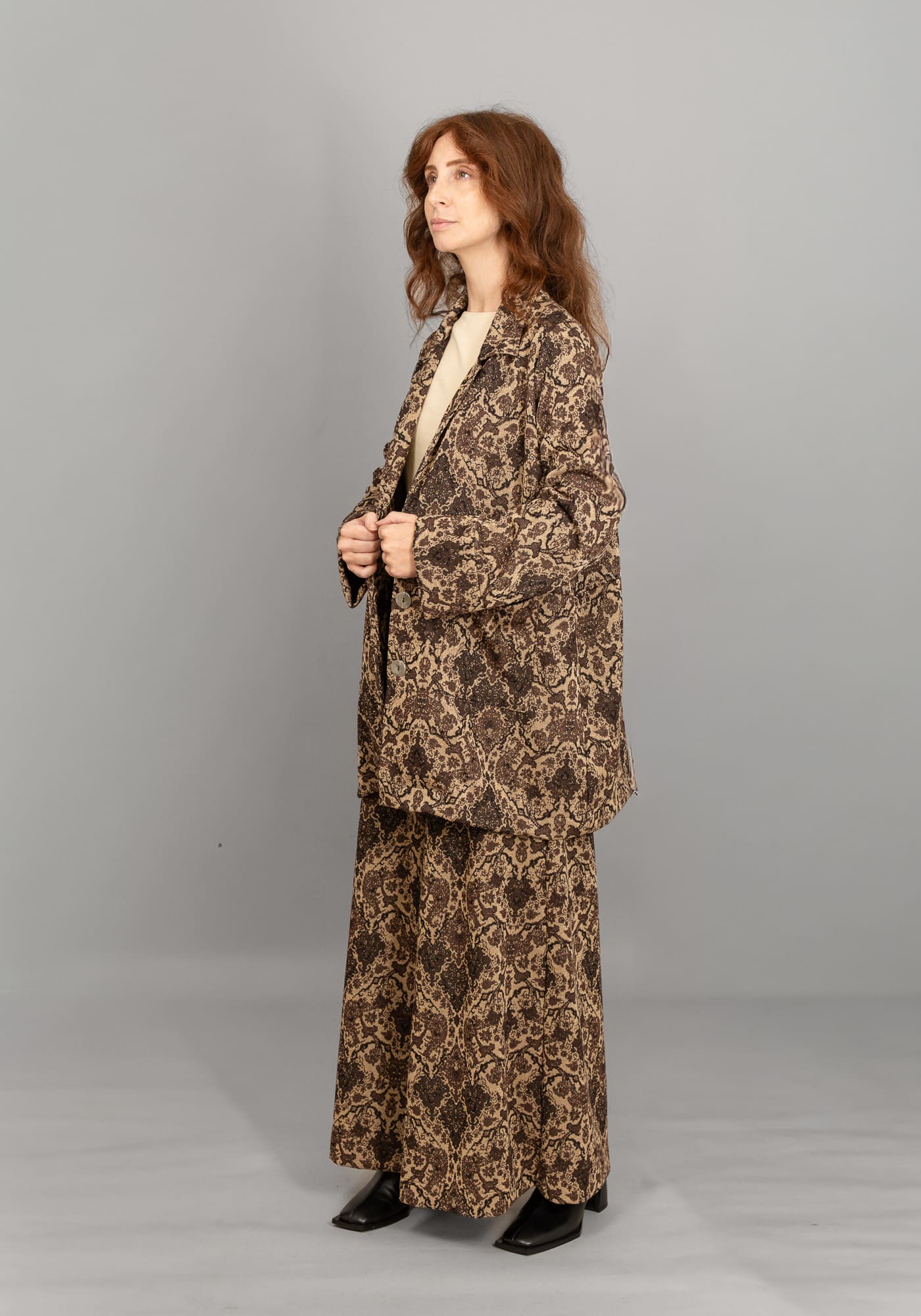 kaban jacquard colore fondente indossato kaban jacquard colore fondente indossato