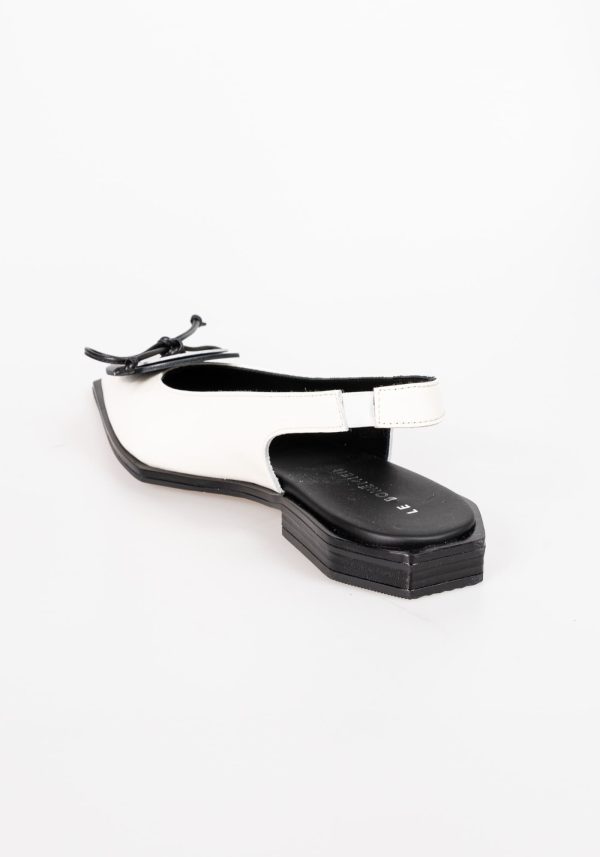 ballerine sabot cerchio latte