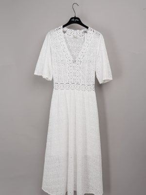abito impero lungo sangallo colore bianco-1