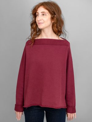 Felpa Audrey colore vino