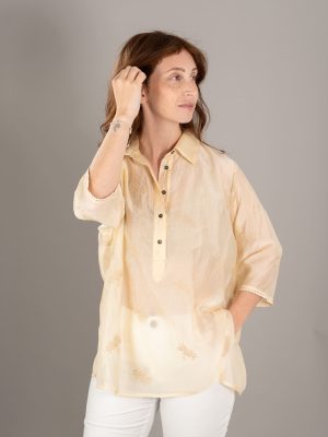 Camicia Vittoria romantica ricamo